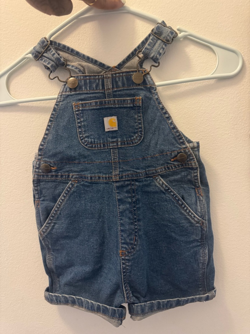 Carhartt Dark Blue Denim Short Overalls